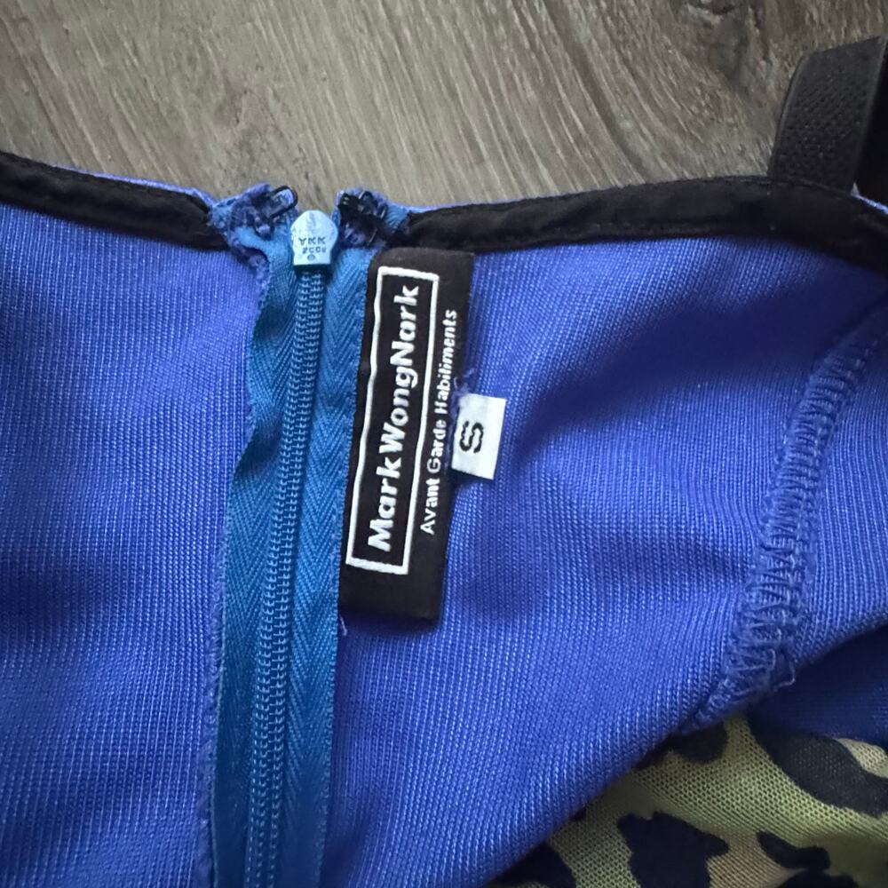 Mark Wong Nark Avant Garde Royal Stretch Satin Y2… - image 6